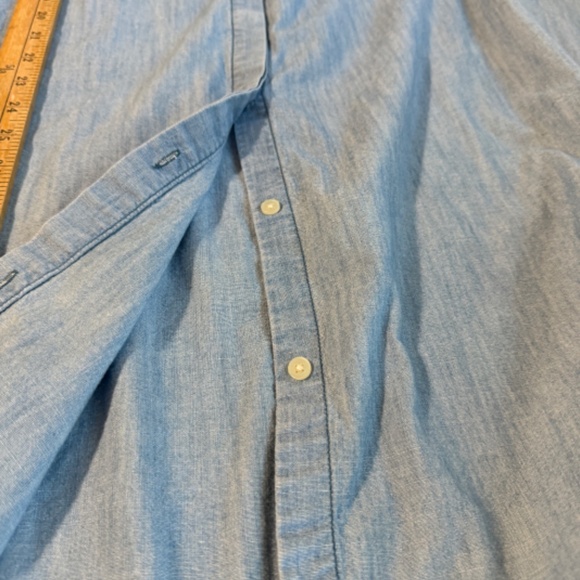 XXL Old Navy Chambray Sleeveless Shirt Dress - Picture 7 of 8